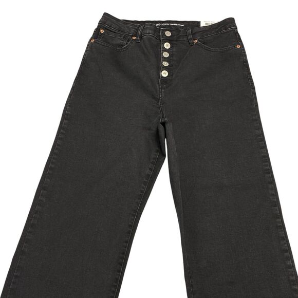 INC Core Denim Straight Women's High Rise Mom Jeans Black 12/31 MSRP: $69 - Picture 12 of 16
